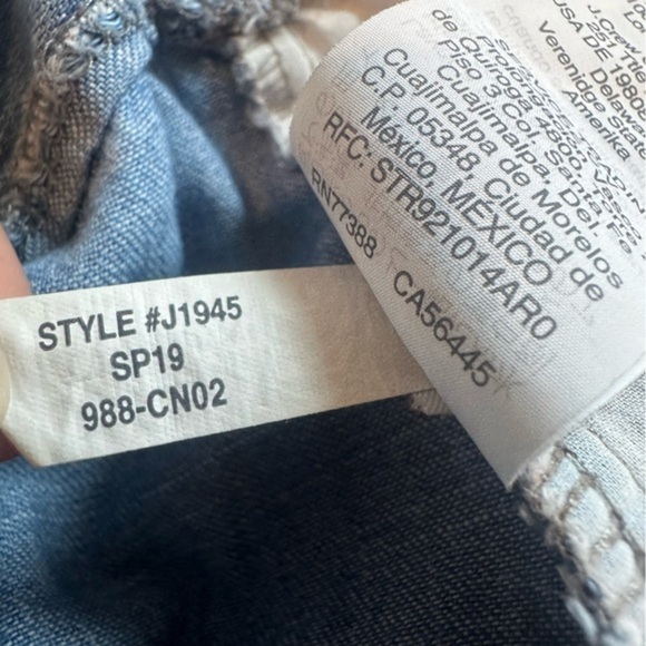 Madewell Denim Apron Bow-Back Jumpsuit size 00 - Picture 11 of 11